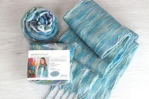 Ashford Silk Merino Scarf Kit