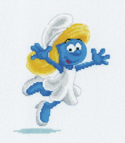 Vervaco Cross Stitch Kit - The Smurfs Smurfette #1