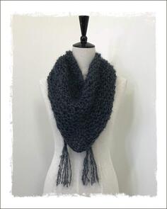 The Kiwi Stitch & Knit Co Soft & Lofty Mohair Scarf 12ply - Knitting Pattern / Kit