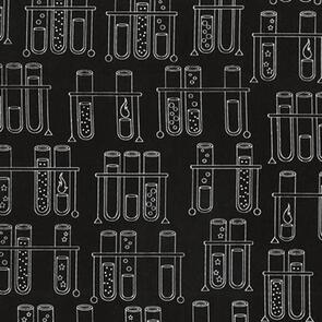 Robert Kaufman Science Fair SRK-17928-2 BLACK