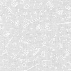 Robert Kaufman Mini Madness SRK-19696-1 WHITE