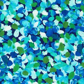 Robert Kaufman Painterly Petals SRKD-20265-56 POND