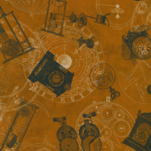 Robert Kaufman Instruments of the Hours - Clocks - Sienna