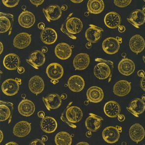 Robert Kaufman Instruments of the Hours - Pocket Watch - Black