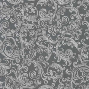 Robert Kaufman Holiday Flourish - Peppermint twist ||  Graphite 22949