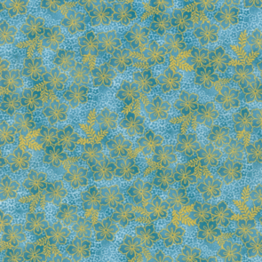 Robert Kaufman Imperial Collection 17 - Flowers - Sky