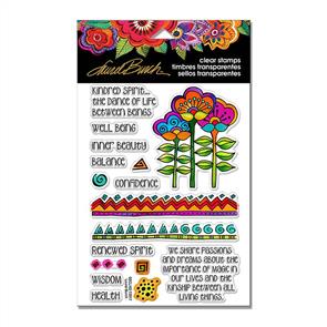 Laurel Burch Clear Stamps - Kindred Borders
