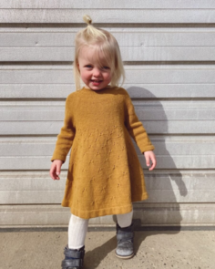 Petite Knit Dandelion Dress - Knitting Pattern / Kit