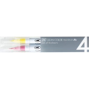 KURETAKE ZIG CLEAN COLOR Real Brush 4 color set "Pop colours"