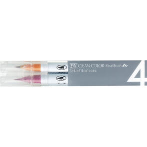 KURETAKE ZIG CLEAN COLOR Real Brush 4 color set "Deep colours"