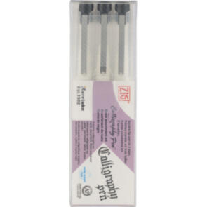 KURETAKE ZIG CALLIGRAPHY PEN Square Tip Black 3 pcs.