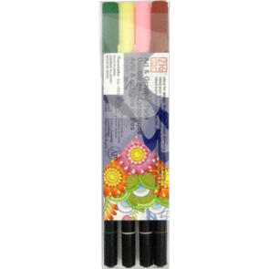 KURETAKE ZIG ART & GRAPHIC TWIN 4 COLOURS SET "Autumn"