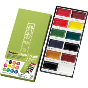 KURETAKE GANSAI TAMBI 12 Color Set