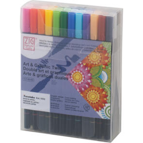 KURETAKE ZIG ART & GRAPHIC TWIN 48 pcs. set
