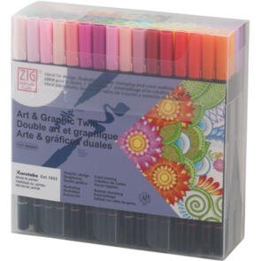 KURETAKE ZIG ART & GRAPHIC TWIN 80 colors. set