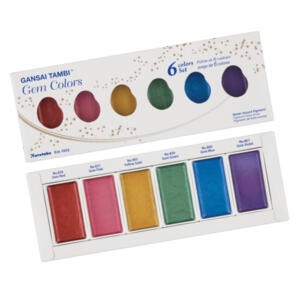 KURETAKE GANSAI TAMBI GEM COLORS 6 colors set
