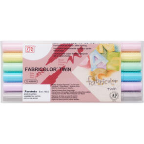 KURETAKE ZIG FABRICOLOR TWIN 6 colours set