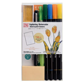 KURETAKE Exploring Watercolor How to paint flowers - Wet on Wet