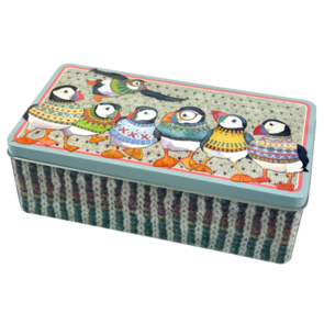 Emma Ball Woolly Puffins . Long Tin