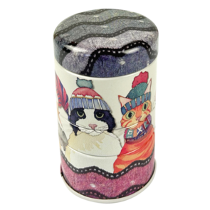 Emma Ball Cats in Hats . Mini Stacking Tin