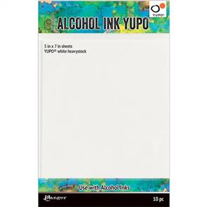 Ranger Ink Tim Holtz - Alcohol Ink White Yupo Paper 144lb 10/Pkg
