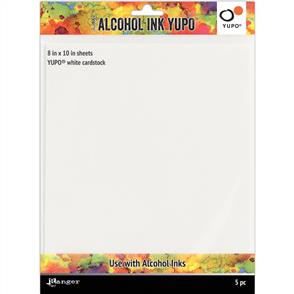 Ranger Ink Tim Holtz - Alcohol Ink White Yupo Paper 86lb 5/Pkg