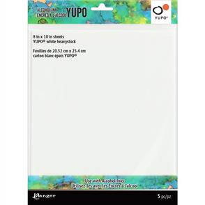 Ranger Ink Tim Holtz - Alcohol Ink White Yupo Paper Tim Holtz - 8"X10"