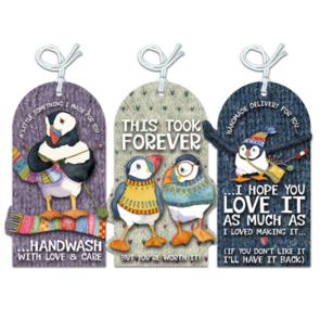 Emma Ball Woolly Puffins . Crafting Tags