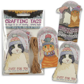 Emma Ball Cats in Hats Crafting Tags