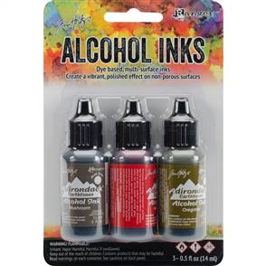 Ranger Ink Tim Holtz Alcohol Ink .5oz 3/Pkg - Tuscan Garden