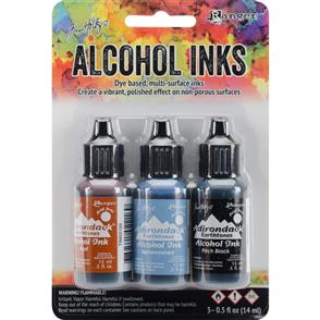 Ranger Ink Tim Holtz Alcohol Ink .5oz 3/Pkg - Miners Lantern