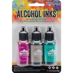 Ranger Ink Tim Holtz Alcohol Ink .5oz 3/Pkg - Valley Trail