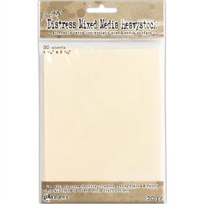 Ranger Ink Tim Holtz Distress Mixed Media Heavystock 20/Pkg