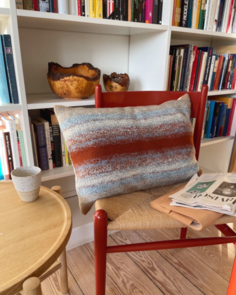 Petite Knit Technicolor Pillow - Knitting Pattern / Kit