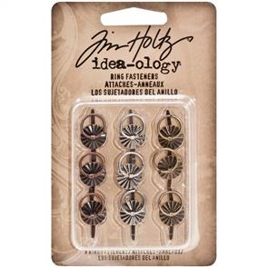 Idea-Ology Tim Holtz Ring Fasteners .25" 9/Pkg
