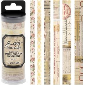 Idea-Ology Tim Holtz Design Tape - Remnants - 6/Pkg