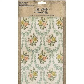 Idea-Ology Tim Holtz  Worn Wallpaper 5"X8" 24/Pkg