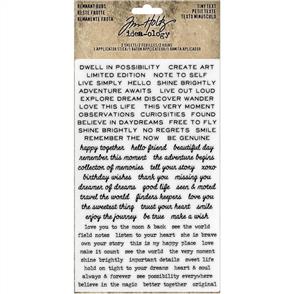 Idea-Ology Tim Holtz  Remnant Rubs Rub-Ons