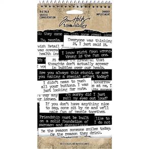 Idea-Ology Tim Holtz Word Sticker Book - Big Talk - Snarky