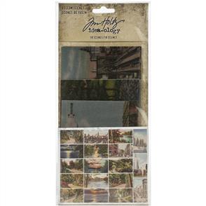 Idea-Ology Tim Holtz Vellum Scenes 18/Pkg