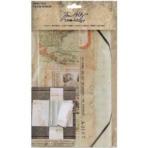 Idea-Ology Tim Holtz  - Travel Folio - Folio, Notebook & Plastic Band