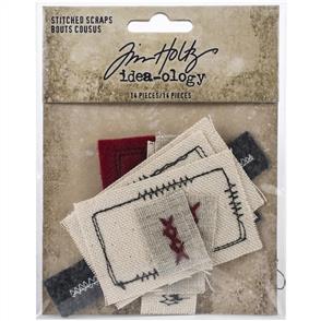 Idea-Ology Tim Holtz  - Stitched Scraps 14/Pkg