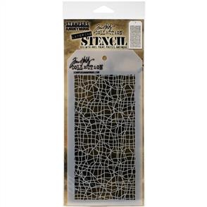 Stampers Anonymous Tim Holtz Layered Stencil 4.125"X8.5" - Tangles -Layered