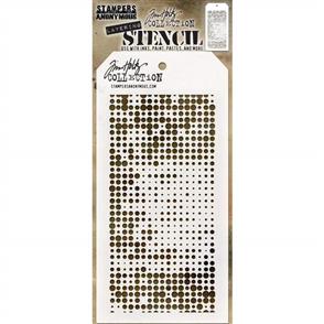 Stampers Anonymous Tim Holtz Layered Stencil 4.125"X8.5" - Halftone -Layered
