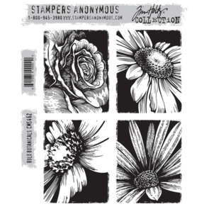 Stampers Anonymous Tim Holtz Cling Stamps - Bold Botanicals