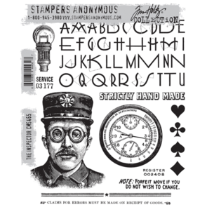 Stampers Anonymous Tim Holtz Cling Stamps - The Inspector