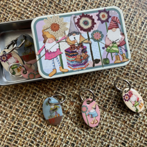 Emma Ball Crafting Gnomes Stitch Markers in a Tin(252)