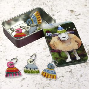 Emma Ball Woolly Hats Stitch Markers in a Tin(T253)