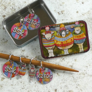 Emma Ball Decrease Stitch Markers in Pocket Tin (T362)