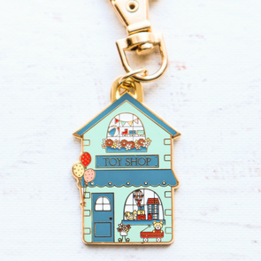 Flamingo Toes Enamel Charm - Toy Shop Main Street